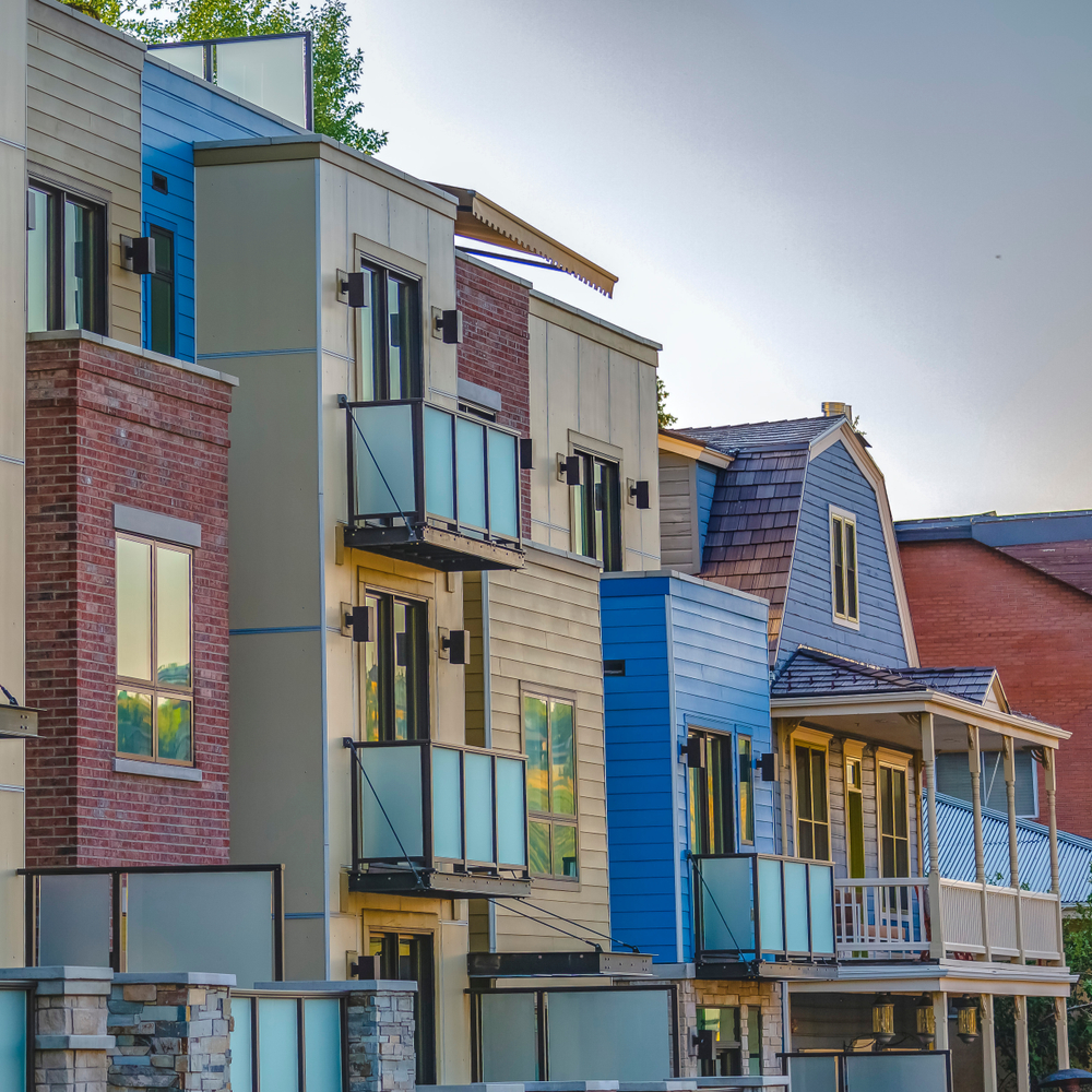 Colorful,Apartments,In,Park,City,Utah,Balconies